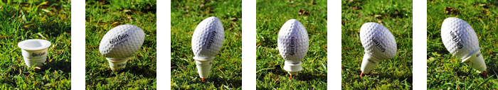 Tee cups and ball positions